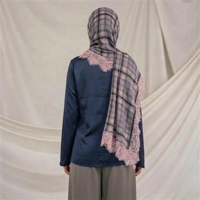 Printed Lace Modal Hijab